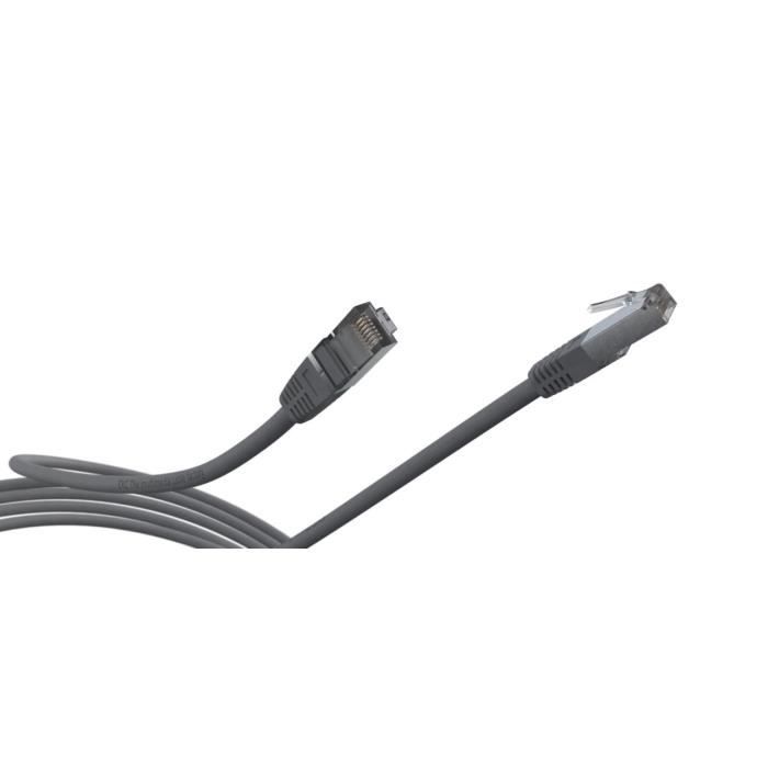 Câble RJ45 Cat.6 blindé F/UTP - LINEAIRE - PCC6FA5 - 0,5 m