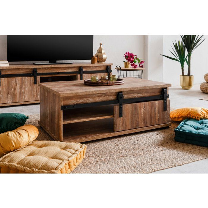 Table basse - MARRAKESCH - Rectangulaire - Chene - 100 x 40 x 60 cm