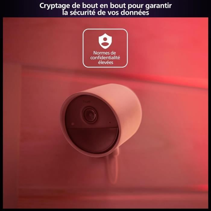 Kit de dťmarrage - Philips Hue - Secure - Inclus : 1 camťra filaire + 2 capteurs de contact + 2 ampoules connectťes + 1 pont