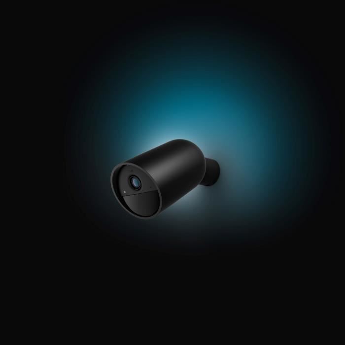 Caméra sans fil - Philips Hue - Secure - HD 1080P - Intérieure ou extérieure - Contrôle avec une seule application - Noir