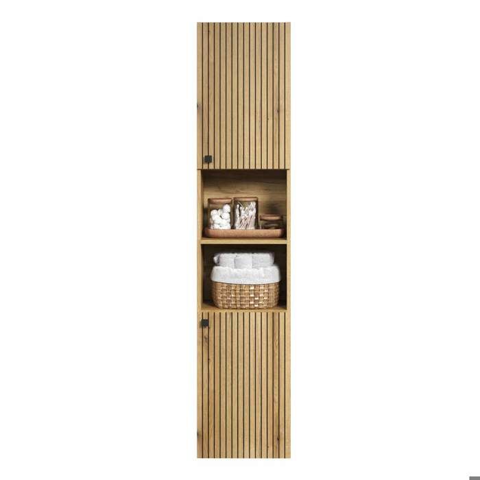 PureBliss armoire haute pour salle de bain chene décor.