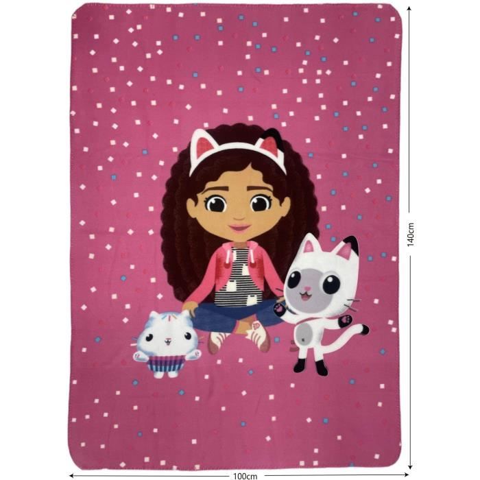 Plaid - GABBY ET LA MAISON MAGIQUE - 100 x 140 cm