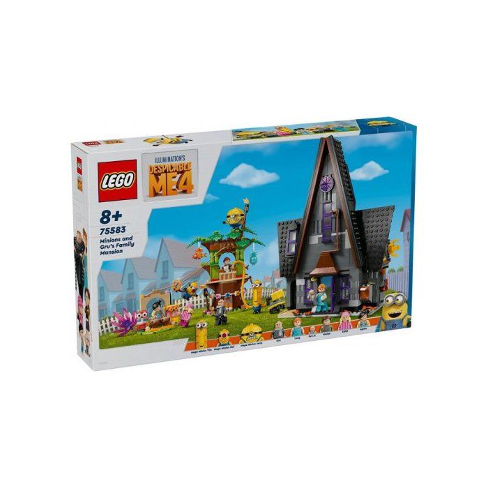 Jouet a construire - LEGO - Moi, Moche et Méchant 4 - Manoir familial - 868 pieces - 6 minifigurines