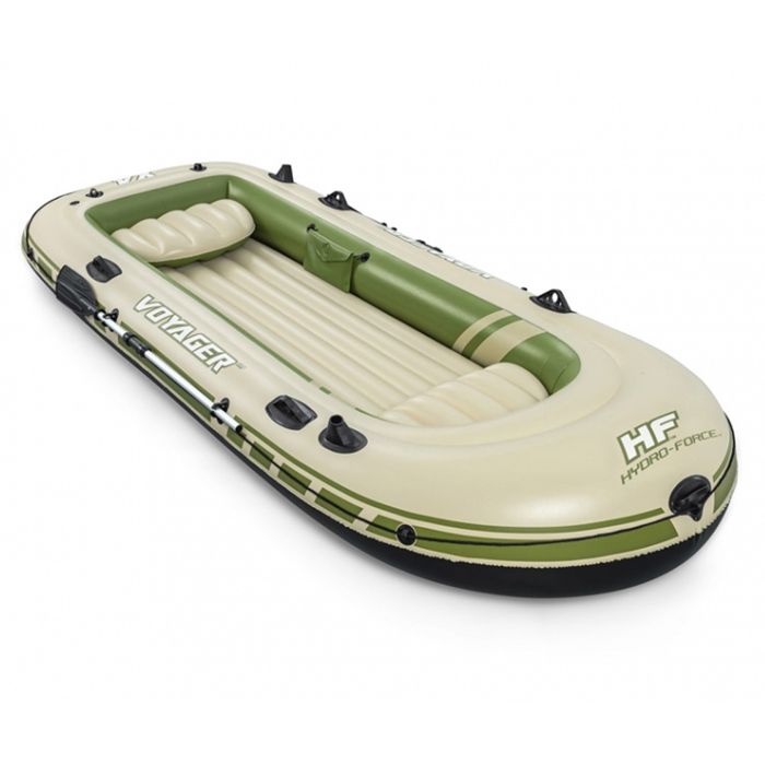 BATEAU GONFLABLE VOYAGERA© X4 SET HYDRO-FORCEA©, 350 X 145 CM, 4 ADULTES