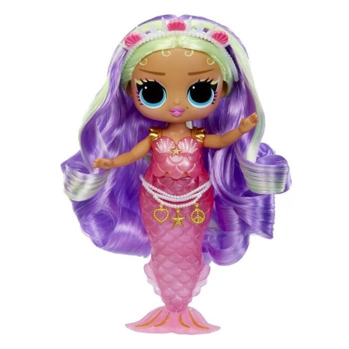 L.O.L. Surprise! Tweens - Sirene Cléo - Poupée avec queue de sirene qui change de couleur, Nageoire mobile, Accessoires - 4 ans