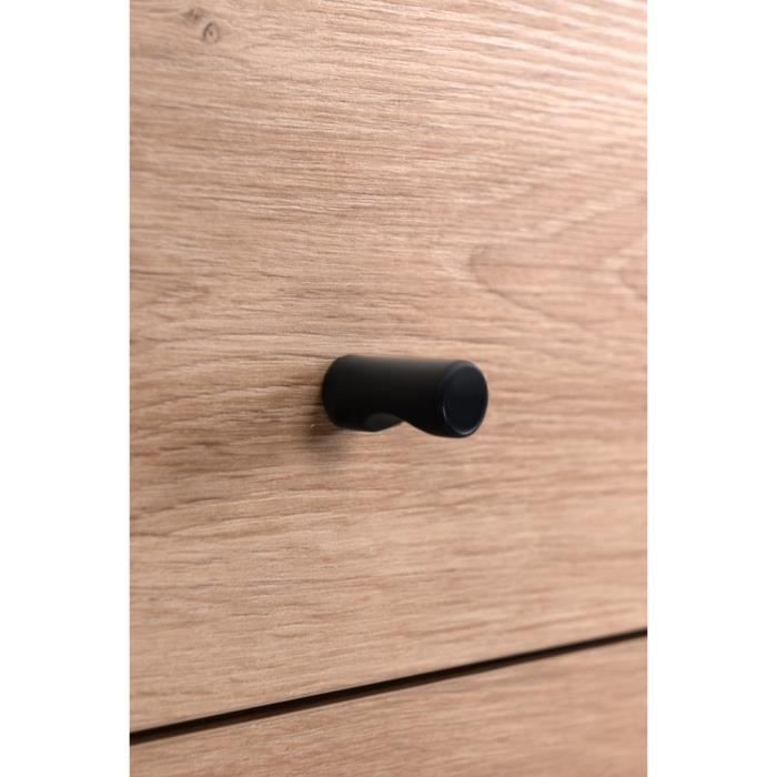 Vestiaire avec miroir - MEDAN 42B - Anthracite / Chene artisan - 122 x 190 x 37 cm