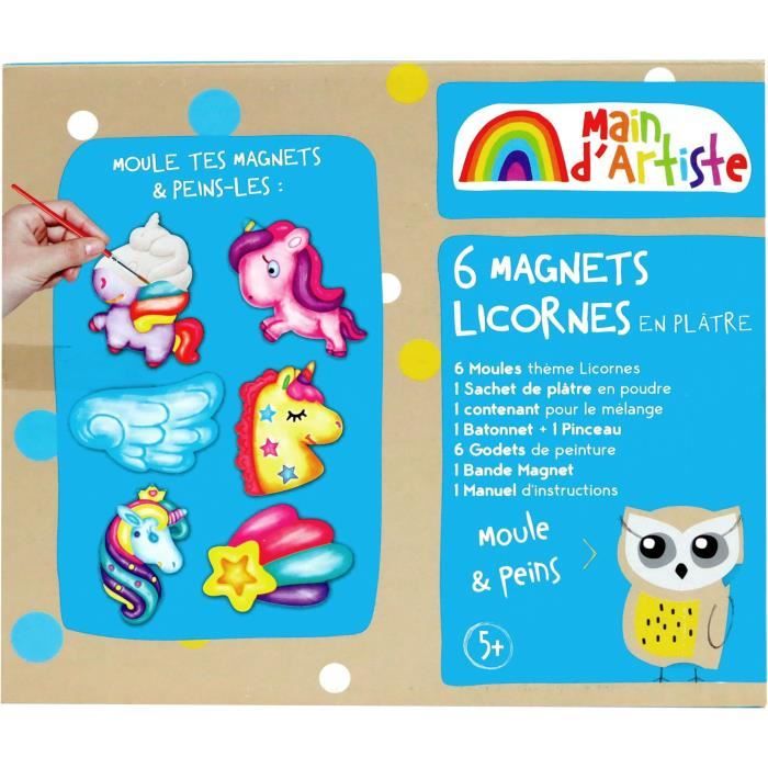 Kit de création de magnets Licorne - Loisir Créatif - MAIN D'ARTISTE - Des 5 ans