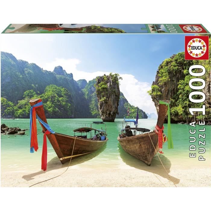 Puzzle - EDUCA - Île de James Bond Thailande - 1000 pieces