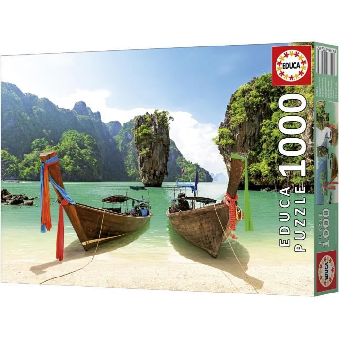 Puzzle - EDUCA - Île de James Bond Thailande - 1000 pieces