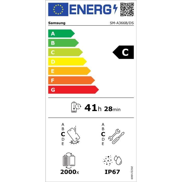 SAMSUNG Galaxy A36 5G Smartphone 256 Go Noir
