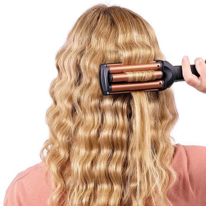 Lisseur - BaByliss - W2447E - Effet wavy, jusqu'a 200°C avec des plaques larges et ondulées en Tourmaline-céramique