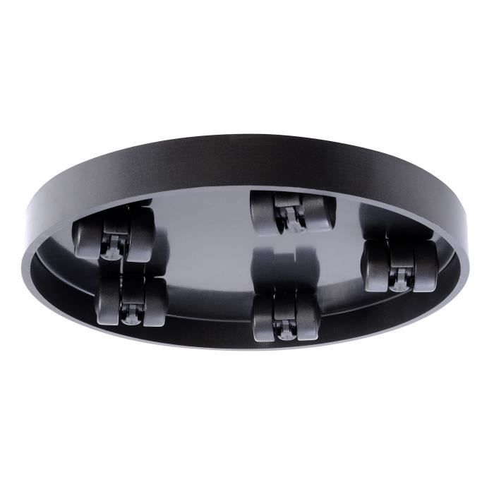Support a roulettes - EDA - Ř 30 cm x H 5 cm - Gris ardoise
