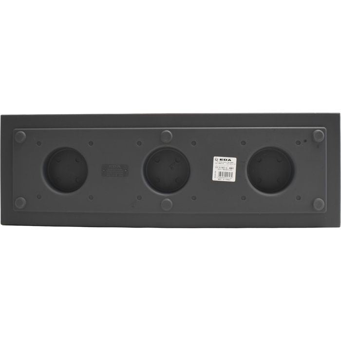 Balconniere - EDA - Volcania Up - 25 L - Intérieur/Extérieur - Décor Pierre - 59 x 19,5 x H. 22,8 cm - Gris Anthracite