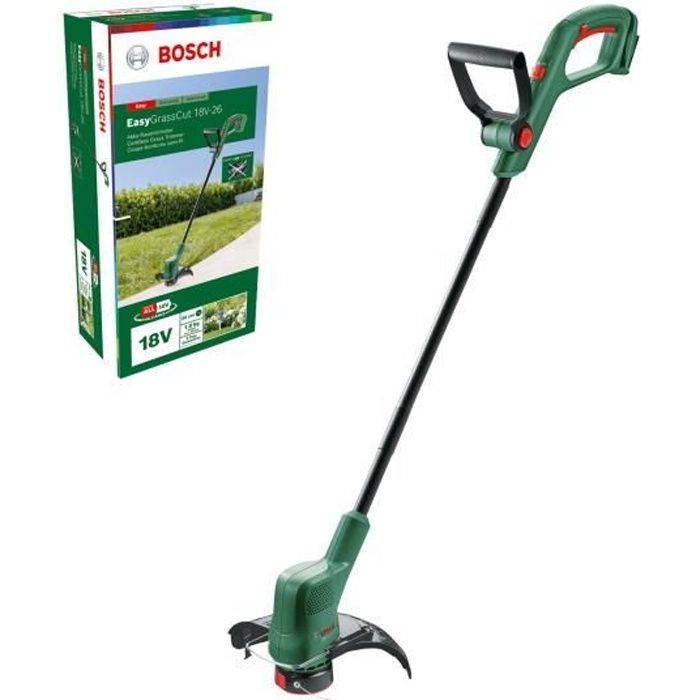 Coupe bordures 18V Bosch - EasyGrassCut 18V-26 (26 cm de diametre de coupe, sans batterie)