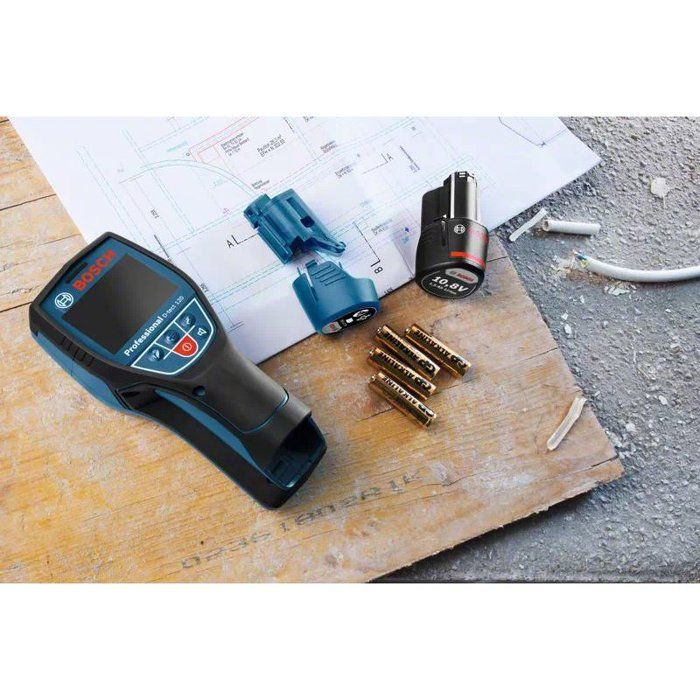Détecteur mural Bosch Professional D-Tect 120 Profondeur max de 120mm - Dual Power Source- 0601081308