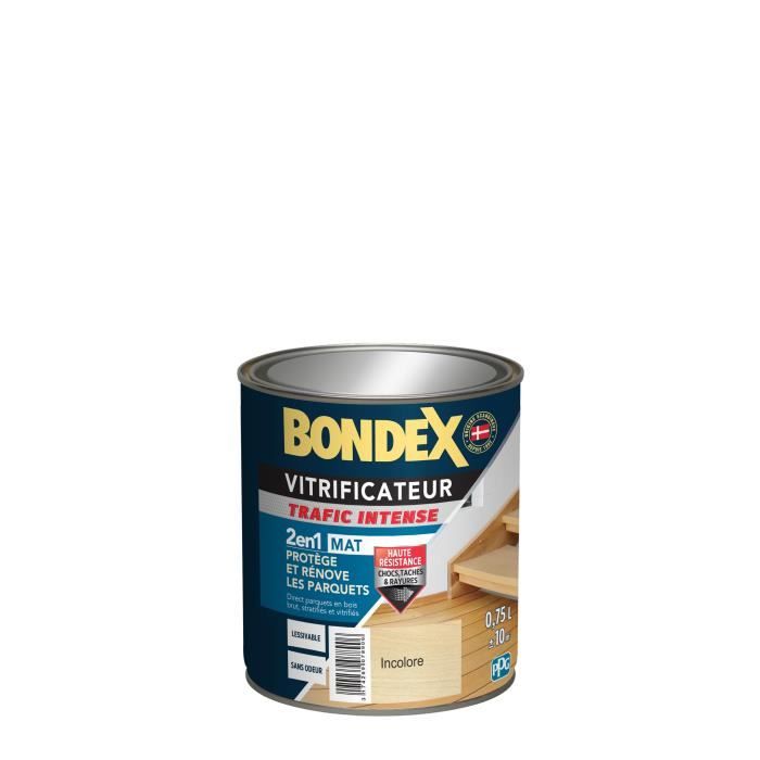 BONDEX Vitrificateur Mat pour Proteger et RÈnover les Parquets et Escaliers - Incolore