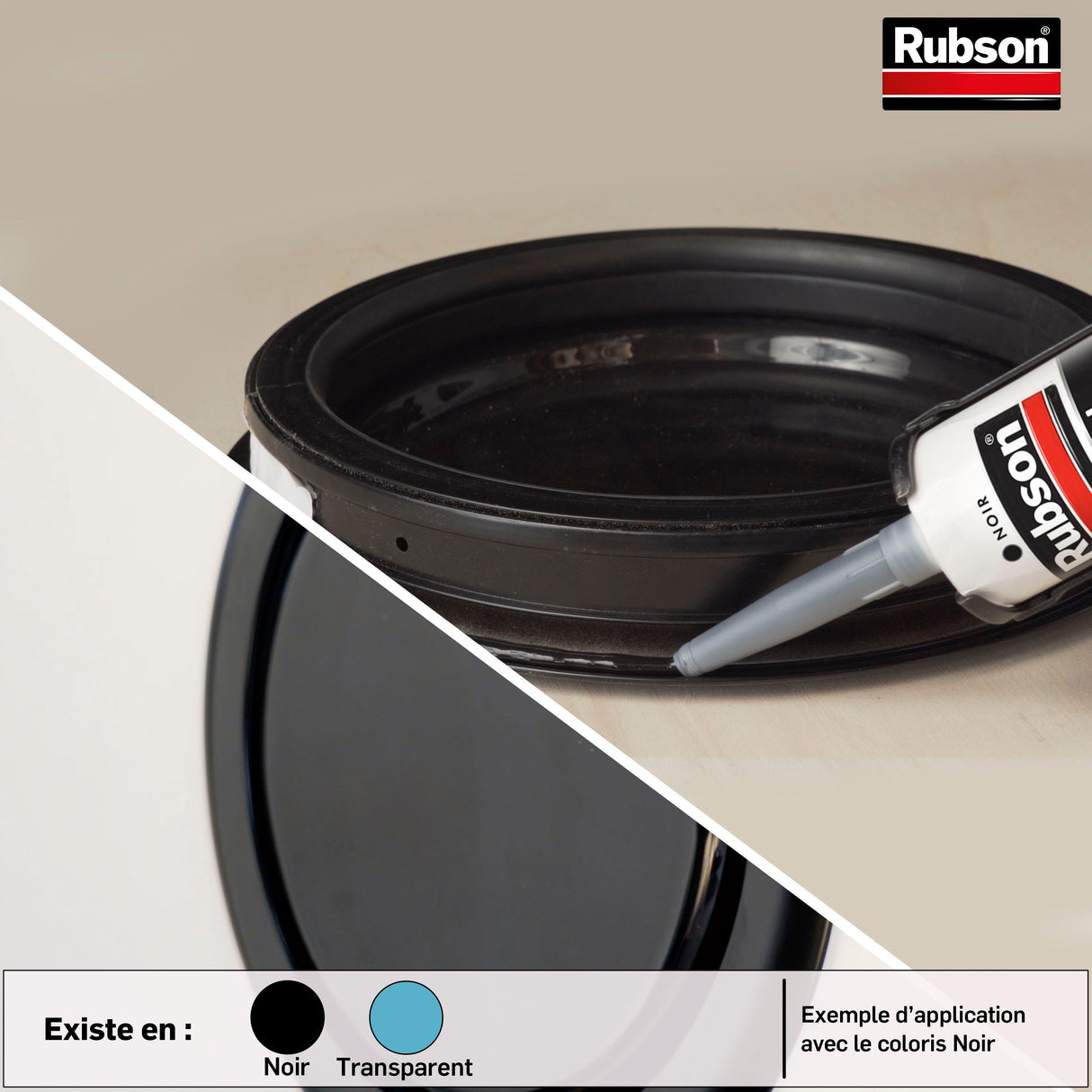 Mastic - RUBSON - Special Materials Auto-Bateaux - Noir - Cartouche de 280ml