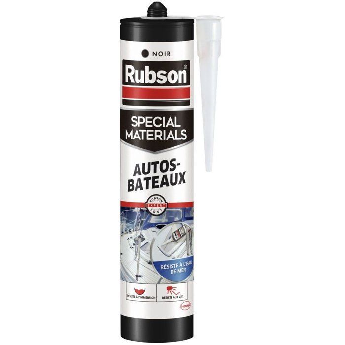 Mastic - RUBSON - Special Materials Auto-Bateaux - Noir - Cartouche de 280ml
