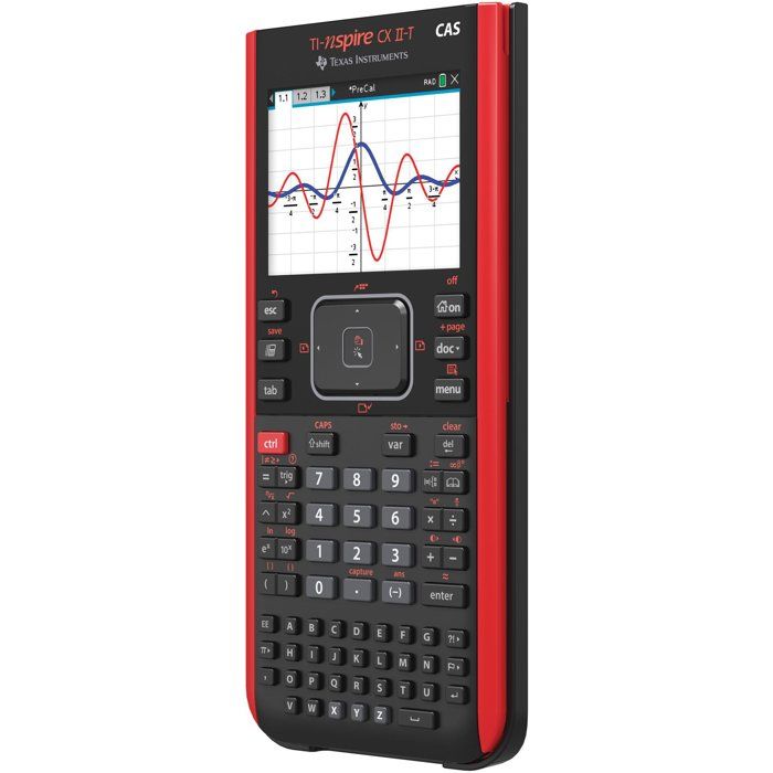 Calculatrice graphique - TEXAS INSTRUMENTS - TI-Nspire CX CAS II-T - Noir