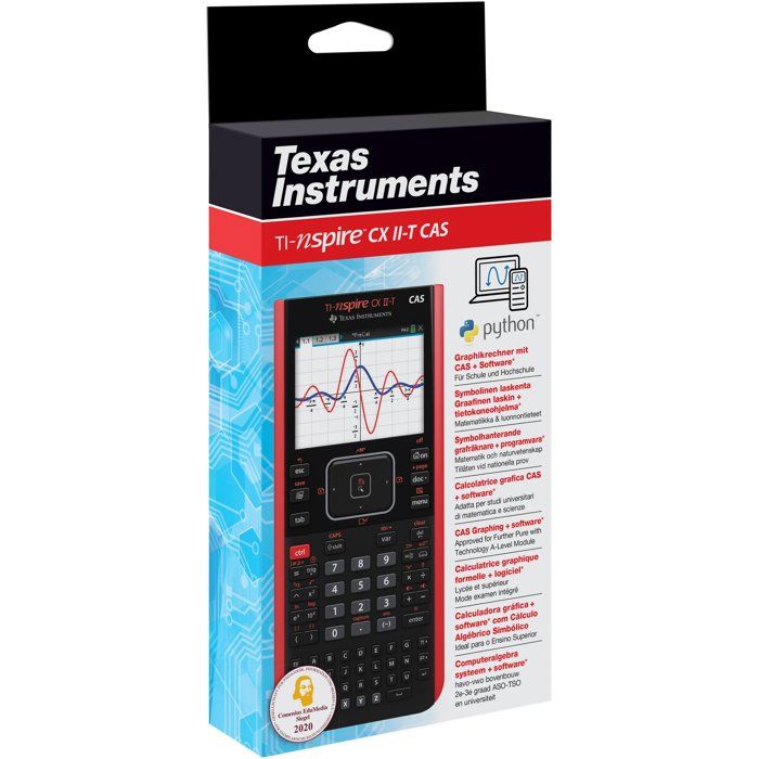 Calculatrice graphique - TEXAS INSTRUMENTS - TI-Nspire CX CAS II-T - Noir