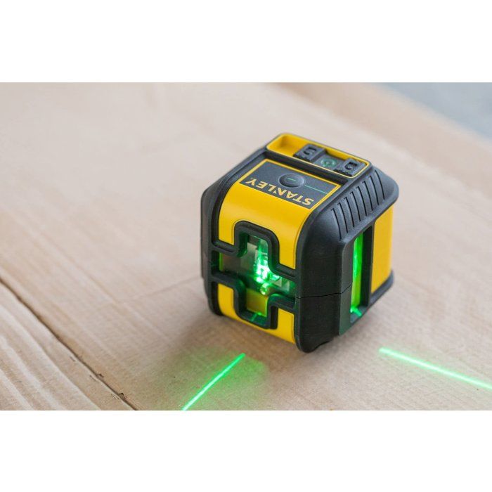 Niveau Laser Croix + Equerrage - STANLEY - STHT77592-1 - piles - vert