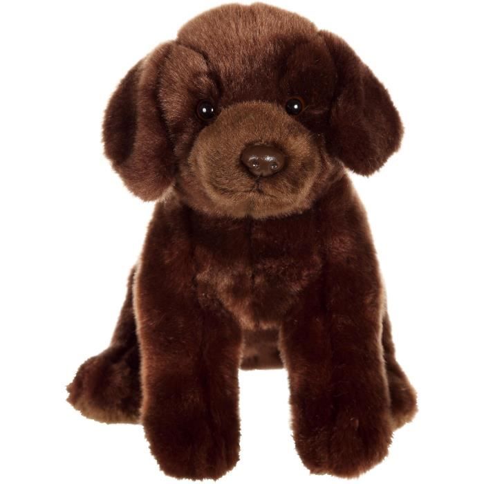Peluche Chien Labrador Marron - GIPSY TOYS - Assis, 25 cm