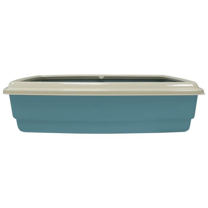 AIME Bac a litiere avec rebord 54 x 40 x 14 cm + Pelle - Pour chat
