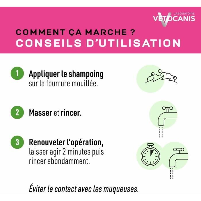 Shampoing chat - VETOCANIS - 300 ml - Sans paraben, glycérine végétale, poil doux et brillant