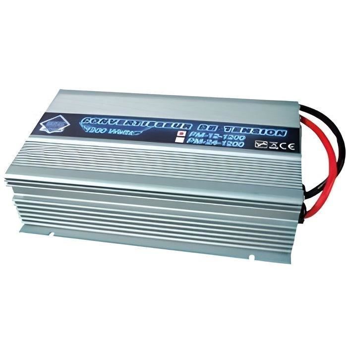 Convertisseur Transformateur de Tension 24/220V 1200W avec TÈlÈcommande