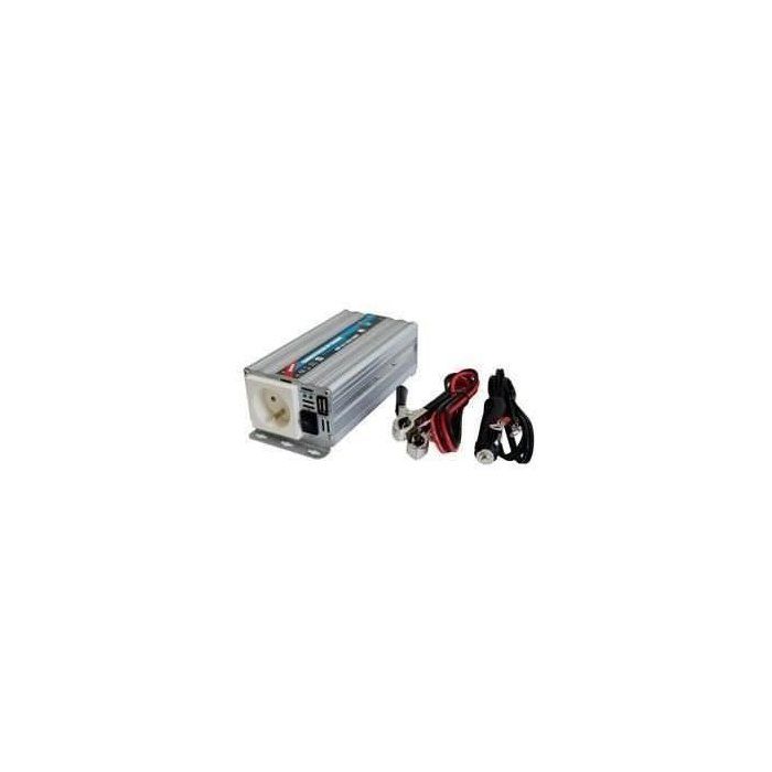 Convertisseur de tension - HTC TECHNIC - 24V/220 V - 300 W - Avec prise USB-A 2A livré avec cordon allume cigare