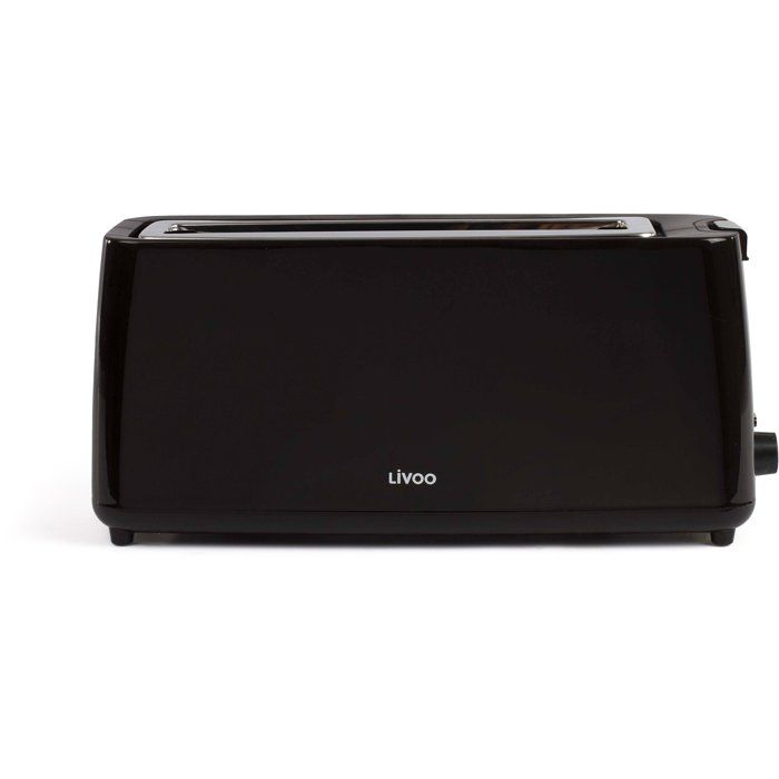Grille-pain fente longue - LIVOO - DOD168N - 900 W - Thermostat réglable : 7 niveaux - Noir