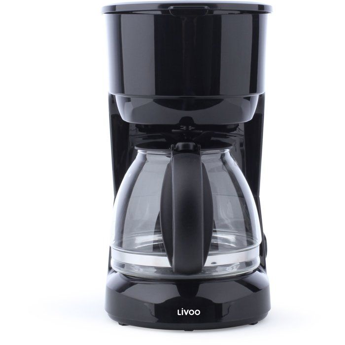 Cafetiere électrique - LIVOO - DOD183N - 600 W - 750 ml - 6 tasses - Noir