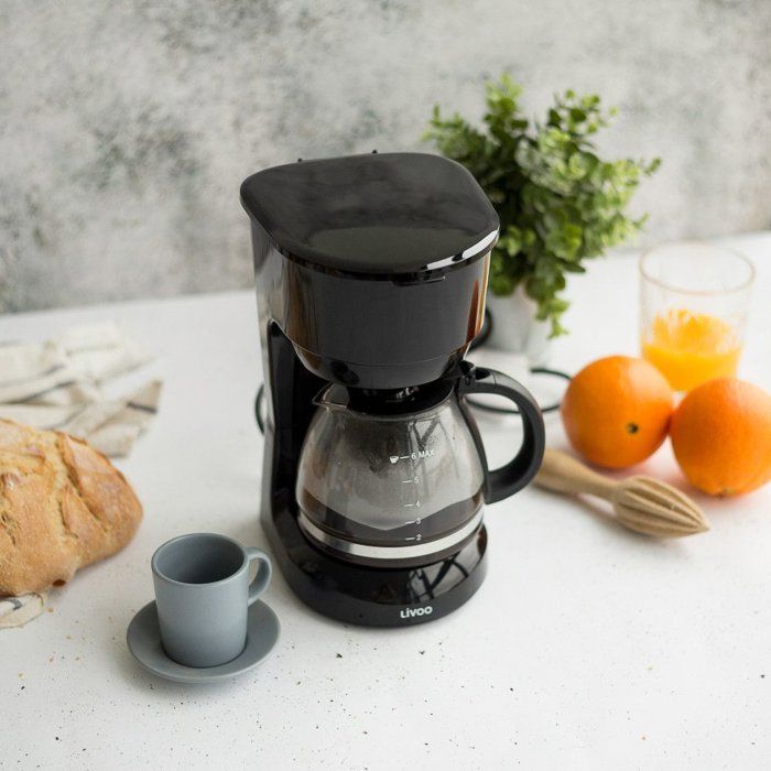 Cafetiere électrique - LIVOO - DOD183N - 600 W - 750 ml - 6 tasses - Noir