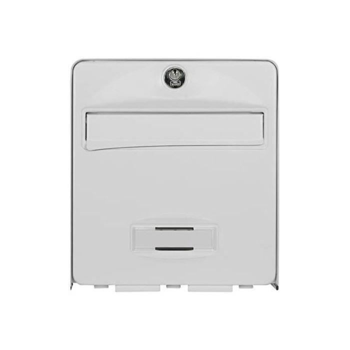 BURG WACHTER Boîte aux lettres Balthazar en acier galvanisé - 1 porte - Blanc