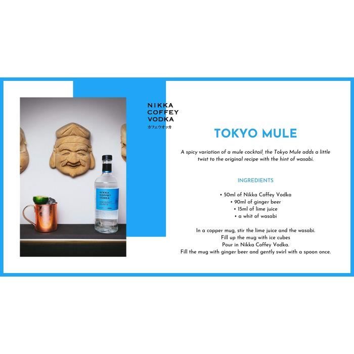 Nikka Coffey Vodka - Vodka de céréales - 40.0% Vol. - 70 cl avec étui