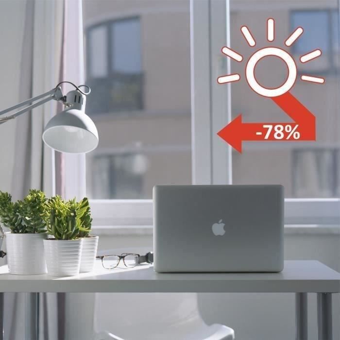 Film AdhÈsif pour Vitrage - EASY PROTEC - 100 x 90 cm - Anti Chaleur