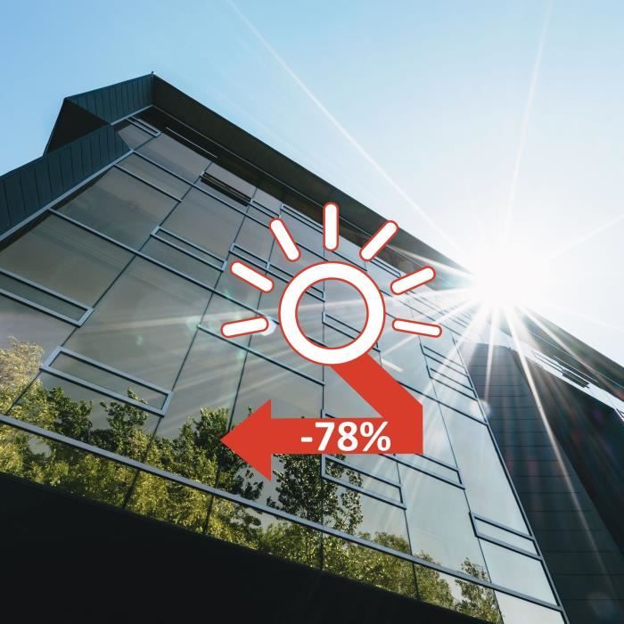 Film AdhÈsif pour Vitrage - EASY PROTEC - 100 x 90 cm - Anti Chaleur