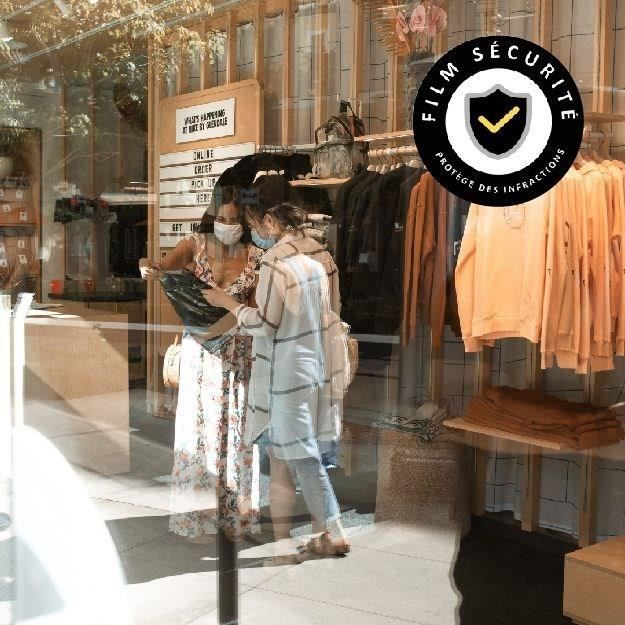 Film AdhÈsif pour Vitrage - EASY PROTEC - 100 x 90 cm - SÈcuritÈ