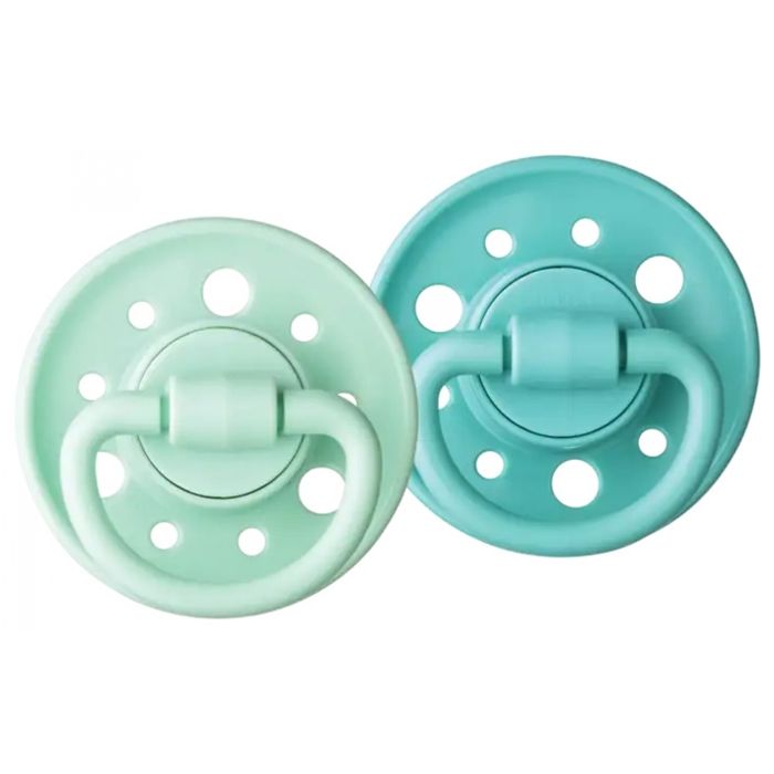 Duo sucettes caoutchouc - DODIE - GAIA - Ronde - 6/36 mois - Pleine nature