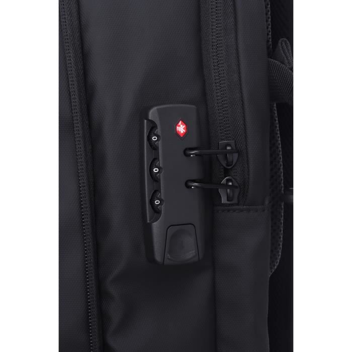 Sac de voyage a compression sous vide SWISS FLY - Pompe a batterie lithium externe - Multipoches - Imperméable - 40 L - Antivol