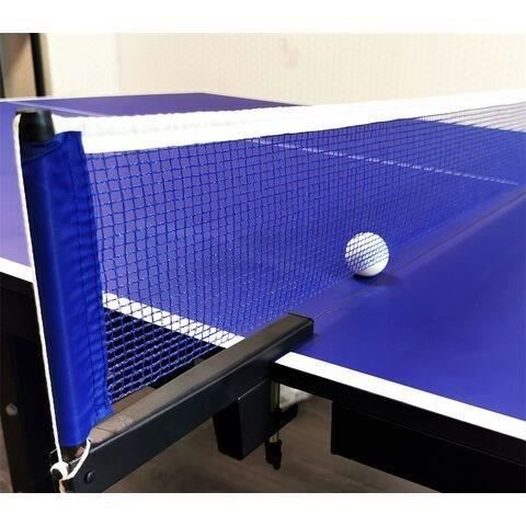 Tennis de table - Table de ping-pong - Pliable - Usage exterieur - 2 raquettes avec housse + 3 balles inclues - Bleu et noir