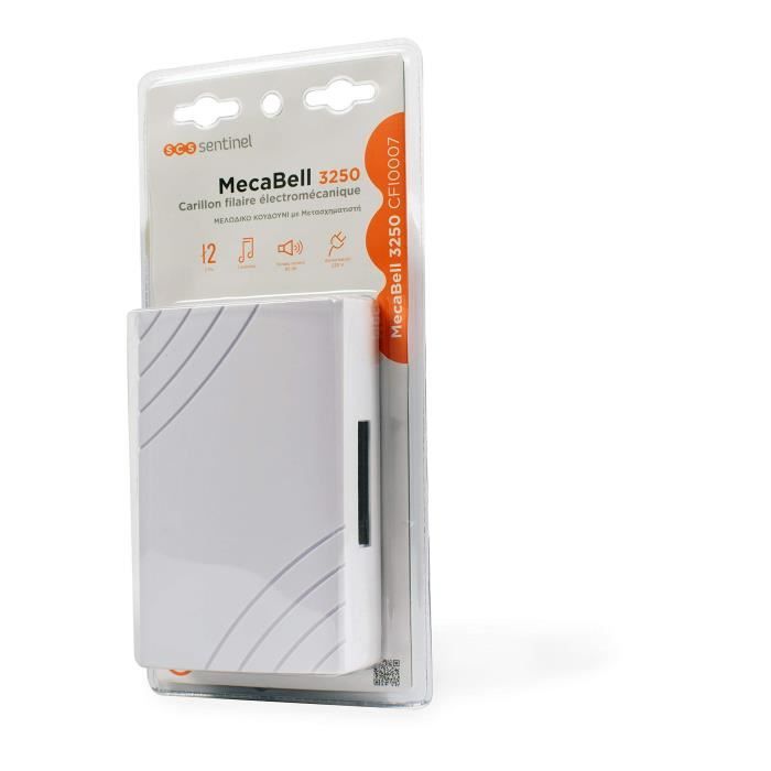 Carillon filaire - SCS SENTINEL - 3250 - Blanc - MÈlodie 2 notes - Niveau sonore 80 dB