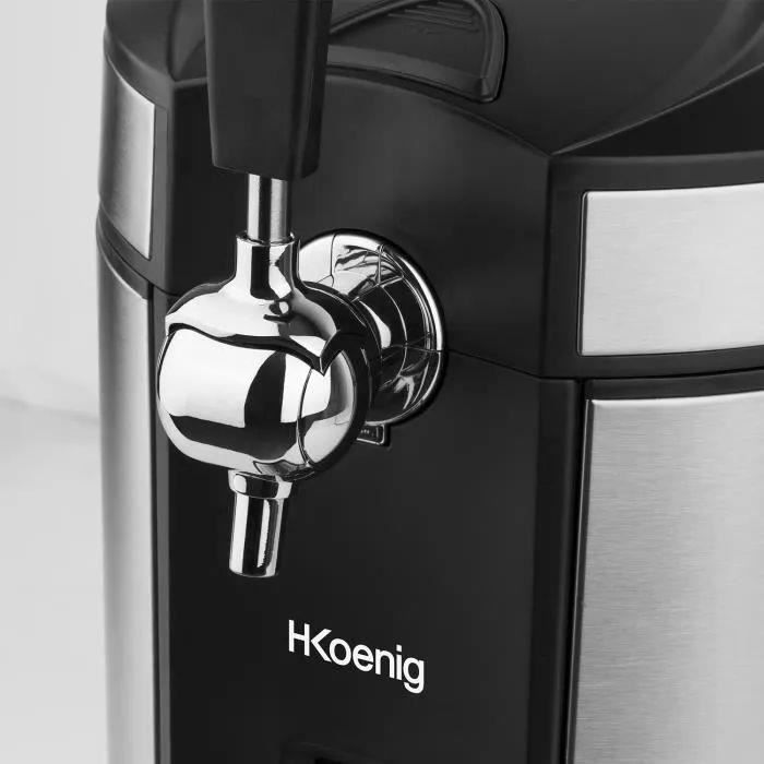Tireuse a biere HKoeNIG - BW1880 - Capacité 5L - Température réglable 2°C a 12°C - Compatible tous fûts - Inox