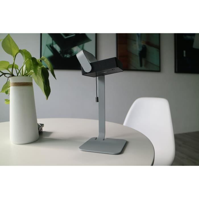 Lampe de table solaire - Easy - Gris - Aluminium - LED - 30 lumens