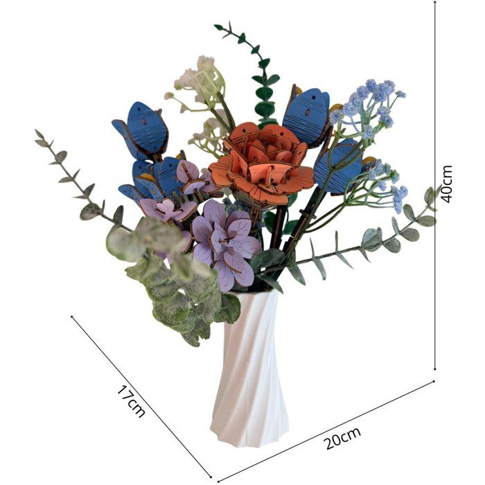 Book Nook - Kit DIY a construire Maquette 3D Serre Livre - Petit bouquet Green Nook - 20 x 18 x 30 cm