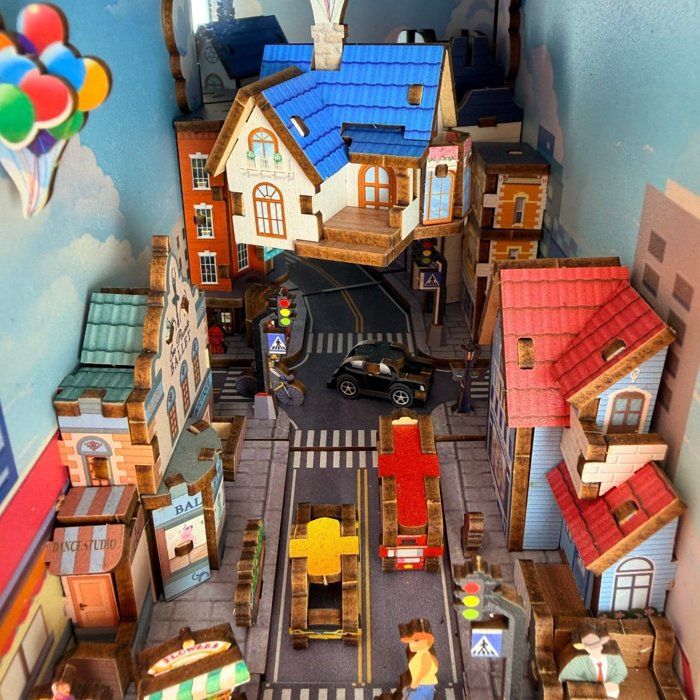 Book Nook - Kit DIY a construire Maquette 3D Serre Livre - Maison volante Nookland - 10 x 19 x 24 cm