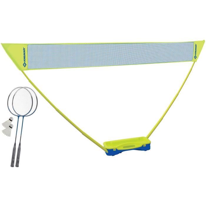 Ensemble de badminton - SCHILDKROT - Donic Schildkrˆt - 2 raquettes - 1 filet - Couleur bleu/jaune