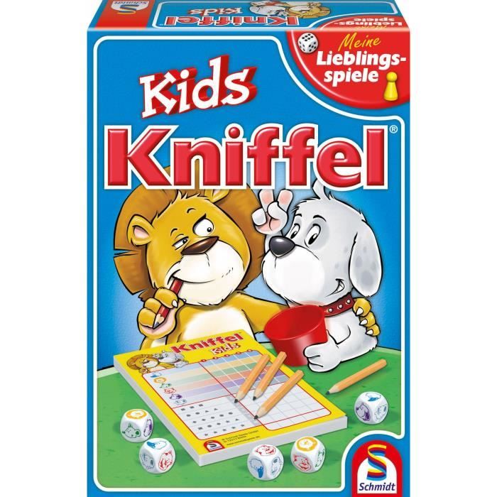 Jeu de sociÈtÈ Kniffel Kids - SCHMIDT SPIELE - DÈs amusants - 15 min - IntÈrieur - Mixte
