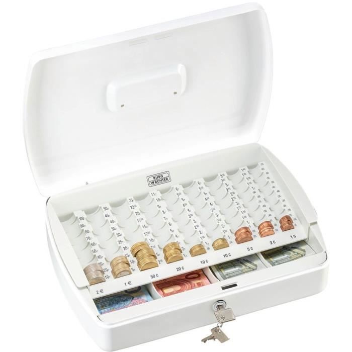 Caissettes a monnayeur BURG-WÄCHTER ZK 2307 EURO blanc