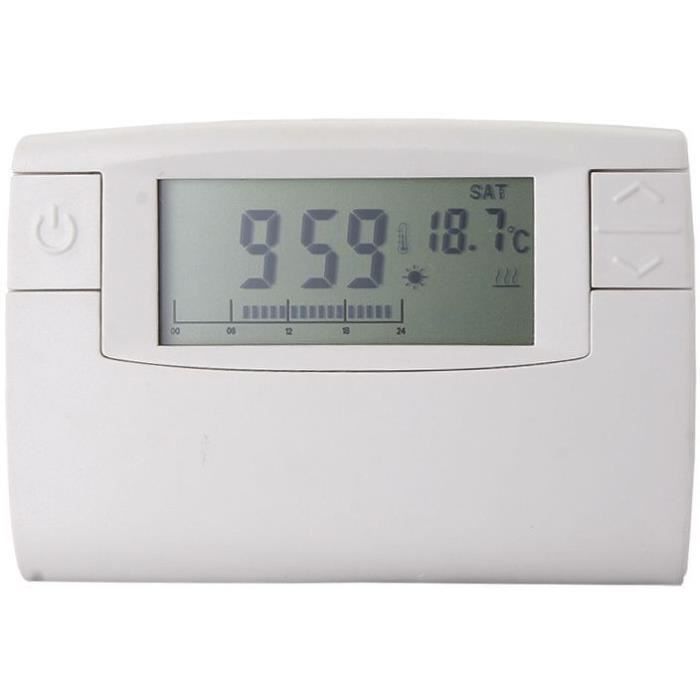Thermostat électronique programmable - GAO - 3 niveaux de température, réglages manuels